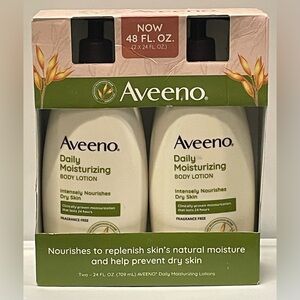 Aveeno Daily Moisturizing Body Lotion Set (2 x 24 oz)